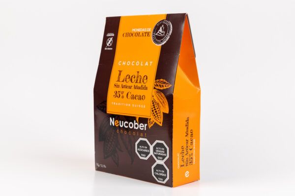 Chocolate Leche sin azucar añadida 35% Cacao NEUCOBER 02